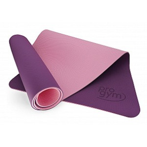 PROGYM Yogamatte - Gymnastikmatte rutschfest Lila / rosa