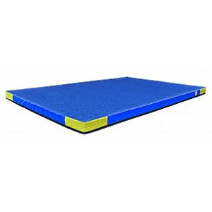 BENZ Tec-Niedersprungmatte blau 20 cm Klett & Flausch 300 cm Blau Mit Klettecken 200 cm Niedersprungmatte 20 cm