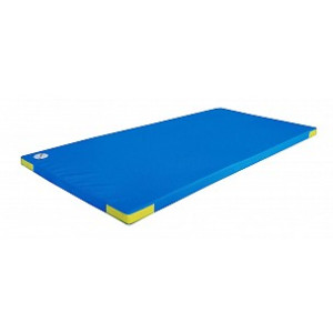 BENZ Leichtturnmatte mit Klett- und Flauschecken 200 cm Blau 100 cm 8 cm Mit Klettecken Leichtturnmatte