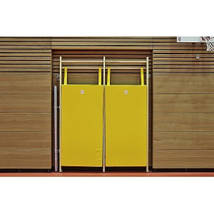 Benz Doppel-Sprossenwand Prallschutzmatte 182 x 95 x 8 cm / gelb