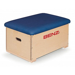Benz Sprungkasten Multiplex 1-teilig Kunstleder Blau 1-teilig Ohne Rollvorrichtung