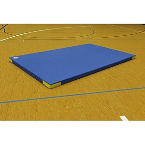 BENZ Leichtturnmatte mit Antirutschbelag+Klettecken 200 cm Blau 125 cm 8 cm Leichtturnmatte Mit Antiruschtbelag & Klettecken