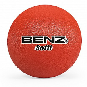 BENZ Weichschaumball SOFTI Ø 9 cm Rot 9 cm 30 g Sehr gut springend Mini-Softball