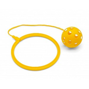 Hüpfkreisel mit Ring Gelb