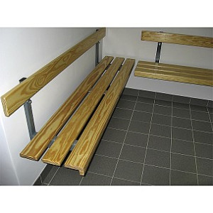 BENZ Garderobensitzbank Typ G Wandmontage Kiefernholz