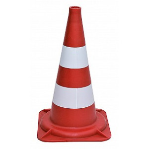Markierungskegel gestreift 50 cm