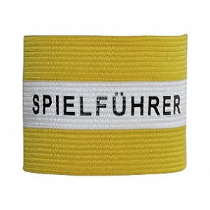 Platzordner Armbinde weiß Spielführer / gelb