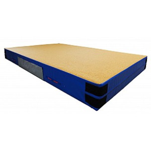 BENZ Kombi-Wendematte (Duo-Matte) 300 cm Blau Mit Klettecken 200 cm 30 cm Weichbodenmatte