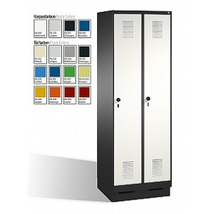 Garderobenschrank Evolo 2 Abteile 610 x 500 mm / 2 / 300 mm
