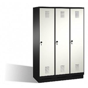 Garderobenschrank Evolo 3 Abteile 1200 x 500 mm / 3 / 400 mm