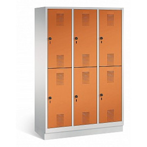 Garderobenschrank Evolo 3 Abteile 1200 x 500 mm / 6 400 mm