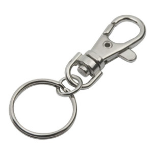 Jeanshaken mit Ring, 65 mm