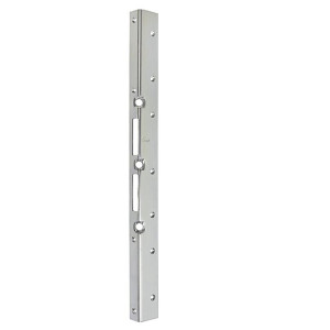 Sicherheits-Winkelschließblech 500 x 25 x 40 x 3 mm, mit 3 Schwerlastdübelverankerungen, Außenkanten abgerundet
