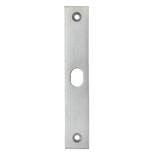 Sicherheits-Flachschließbleche kantig, für Zusatzschlösser mit ovalem Riegelloch, Länge 150 mm