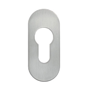 Kleberosette aus Aluminium, oval