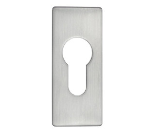 Kleberosette aus Aluminium, kantig