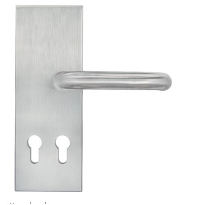 Schutzbeschlag aus Aluminium für Schloss mit 2 x PZ nebeneinander