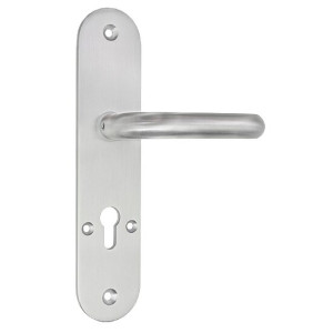 Renovierungsschild Langschild 005/5750 oval mit 38 mm Rundrosetten-Lochung