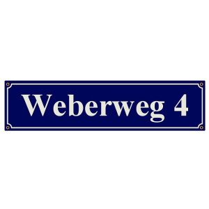 Original-Straßenschild mit 10 Buchstaben
