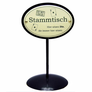 Stammtischschild - Stammtischständer