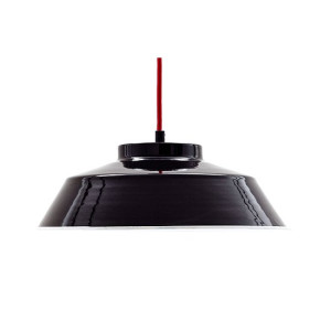 Emailleleuchte in schwarz Ø 35 cm - designed by Deparso