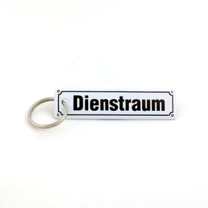Schlüsselanhänger aus Emaille - Dienstraum