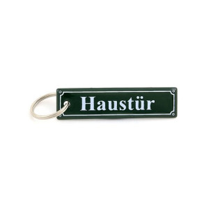 Schlüsselanhänger aus Emaille - Haustür