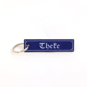 Schlüsselanhänger aus Emaille - Theke
