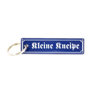 Schlüsselanhänger aus Emaille - Kleine Kneipe
