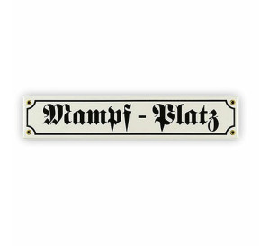 Spaßschild "Mampf-Platz"