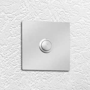 Klingelplatte CMD 100 Quadrat aus Edelstahl, auch mit Gravur