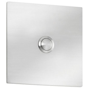 Klingelplatte CMD 104 Quadrat Grande aus Edelstahl, auch mit Gravur