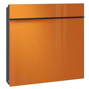 Briefkasten Flat Wide von serafini, Front Glas / Korpus schwarz