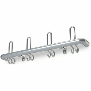 Wandgarderobe aus Aluminium, 1000 mm lang