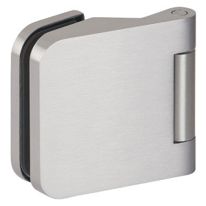 Glastürband 6325-20 LM, abgerundet, edelstahlfarbig