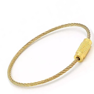 Drahtseil 15 cm groß, gold