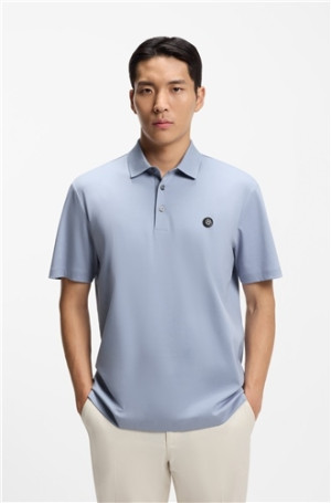 Boss C Parris Logo Polo Shirt - Blue