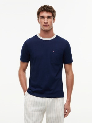Tommy Hilfiger Neck Trim T-Shirt - Navy