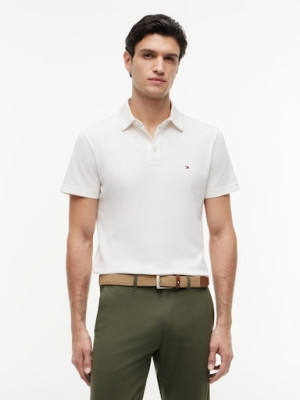 Tommy Hilfiger Mesh Polo - Off White
