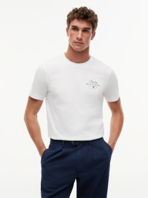 Tommy Hilfiger Script Stack T-Shirt - White