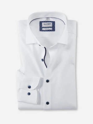 Olymp Level 5 Twill Body Fit Shirt - White