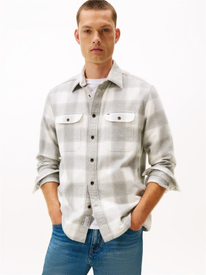 Tommy Hilfiger Flannel Check Overshirt - Grey