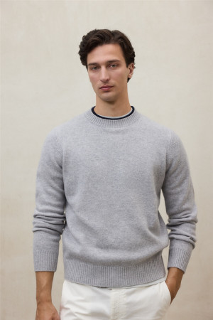 Ecoalf Marula Crew Neck Sustainable Knitwear - Grey