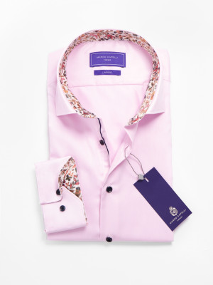 Marco Capelli Belmonte Slim Fit Twill Shirt - Pink