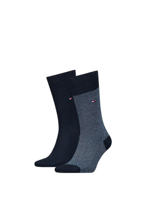 Tommy Hilfiger Th 2pk Birdseye Sock - Navy