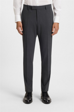 Boss Gio Suit Trousers - Grey