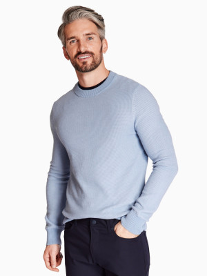 Boss Klapok Crew Neck Sweater - Blue