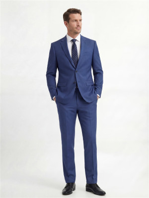 Marco Capelli Birdseye 2 Piece Suit - Blue