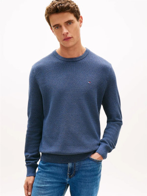 Tommy Hilfiger Essential Structure Crew Neck - Blue