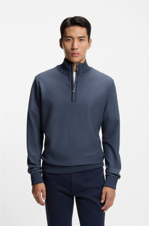 Boss Sidney Quarter Zip - Blue